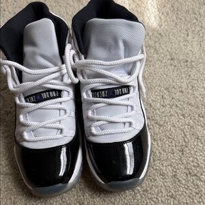 Jordan Kids Black and White Sneakers